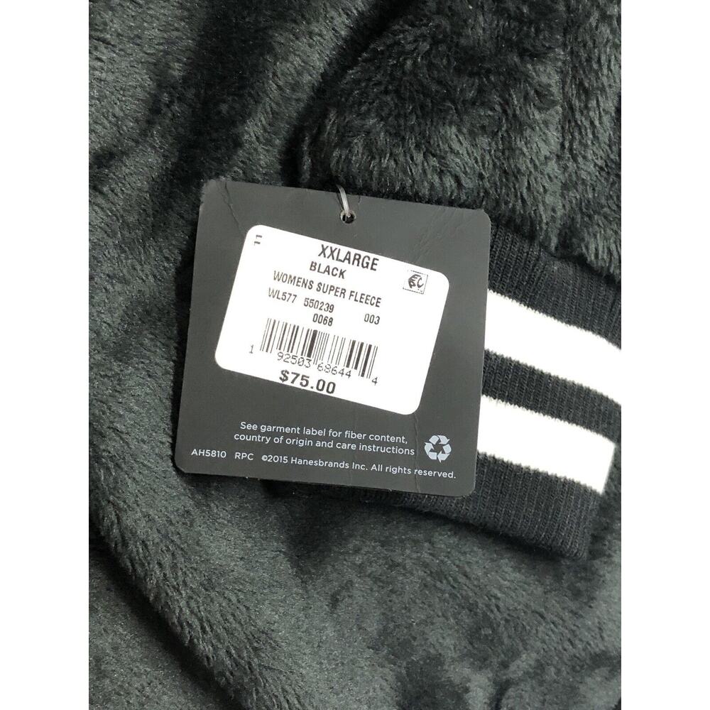 Champion Womens Big C Hoodie Size XL NWT Cropped Hood Faux Fur - Picture 5 of 8